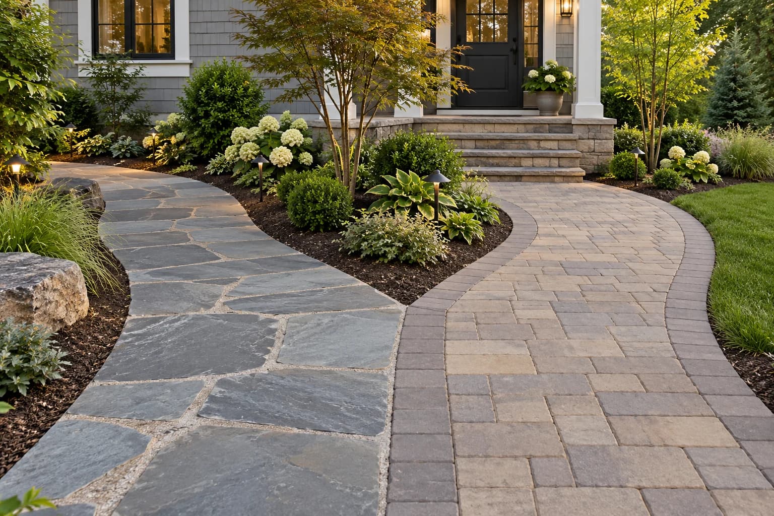 Bluestone vs. Concrete Paver Walkways for New Jersey Homes