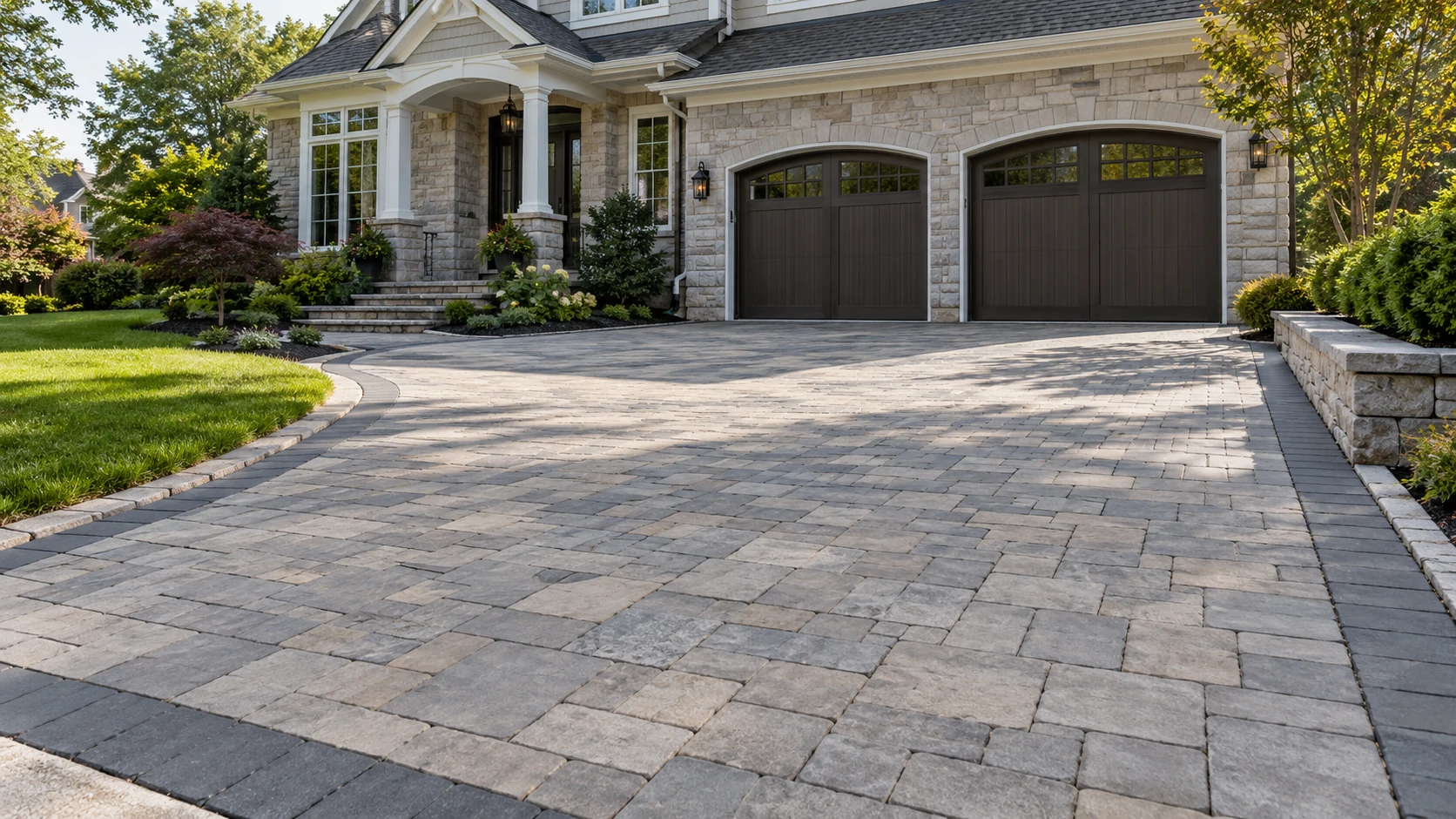 Driveway exterior detail