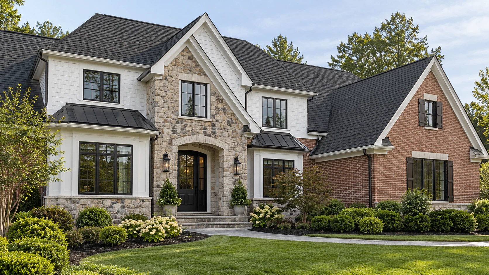 Generated design inspiration: charcoal architectural shingles